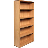 rapid span bookcase 4 shelf 900 x 315 x 1800mm beech