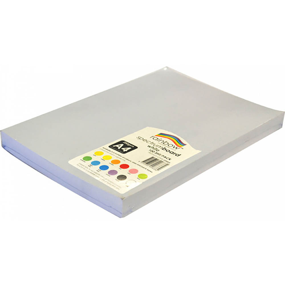 Image for RAINBOW SPECTRUM BOARD 220GSM A4 WHITE PACK 100 from Olympia Office Products