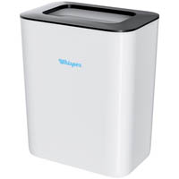 whisper waste bin floor/wall mountable with bracket 30litre