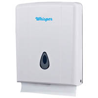 whisper ultra and compact dispenser white