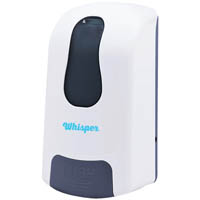 whisper liquid/foam dispenser refillable 1litre white