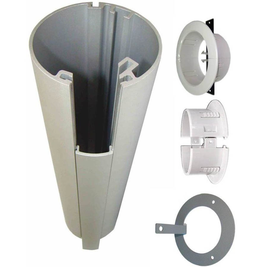 Image for RAPIDLINE DESK TO CEILING POWER POLE KIT 2.1M SILVER from Office Fix - WE WILL BEAT ANY ADVERTISED PRICE BY 10%