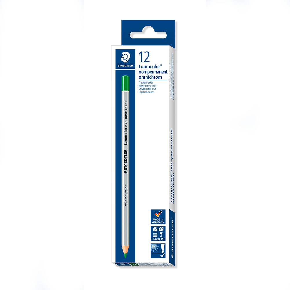 Image for STAEDTLER 108 LUMOCOLOR NON-PERMANENT OMNICHROM PENCIL GREEN from Memo Office and Art