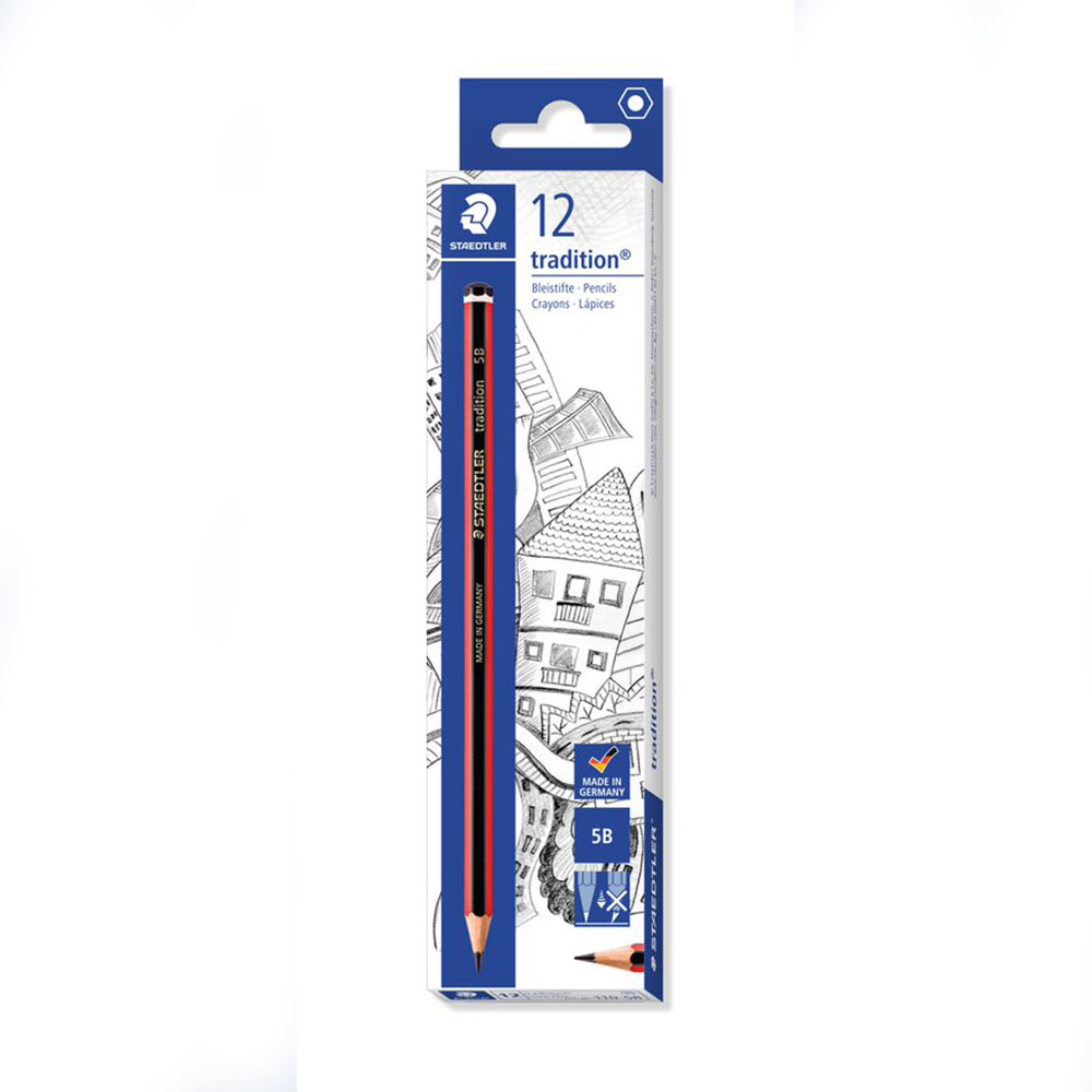 Image for STAEDTLER 110 TRADITION GRAPHITE PENCILS 5B BOX 12 from That Office Place PICTON