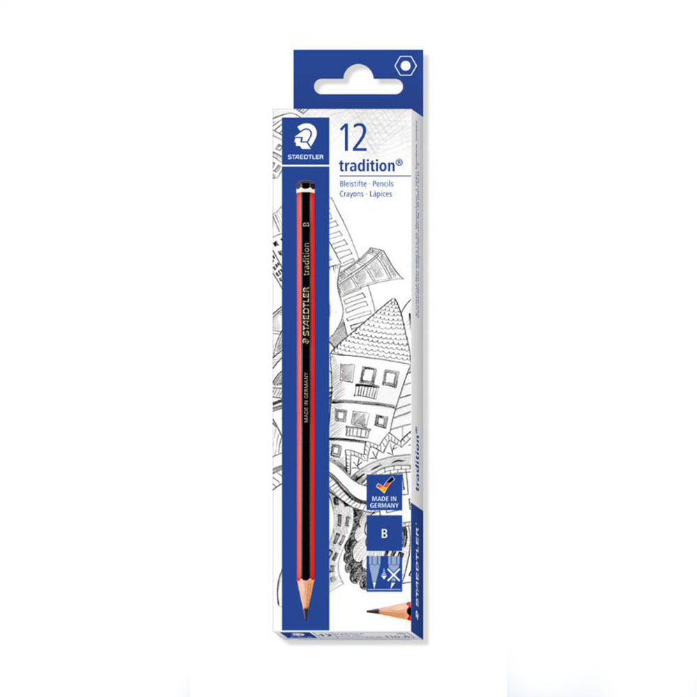 Image for STAEDTLER 110 TRADITION GRAPHITE PENCILS B BOX 12 from That Office Place PICTON