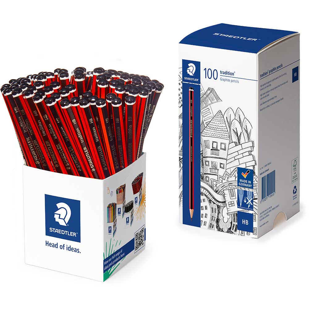 Image for STAEDTLER 110 TRADITION GRAPHITE PENCILS HB CUP 100 from Memo Office and Art