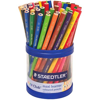 Image for STAEDTLER 126 NORIS CLUB MAXI LEARNER COLOURED PENCILS ASSORTED TUB 70 from Mercury Business Supplies