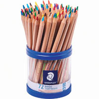 staedtler 128 natural jumbo triangular coloured pencils assorted tub 72