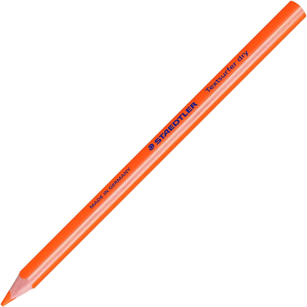 Image for STAEDTLER 128 TEXTSURFER TRIANGULAR HIGHLIGHTER PENCILS ORANGE BOX 12 from That Office Place PICTON