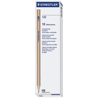 STAEDTLER 130 NATURAL GRAPHITE PENCILS HB BOX 12 |  | 7024801