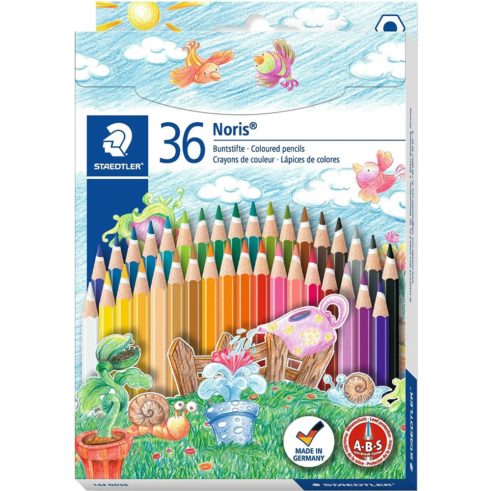 Image for STAEDTLER 144 NORIS AQUARELL WATERCOLOUR PENCILS ASSORTED PACK 36 from Clipboard Stationers & Art Supplies