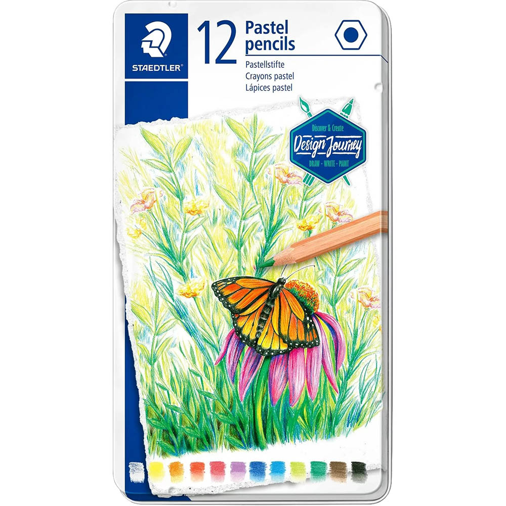 Image for STAEDTLER 146P DESIGN JOURNEY PENCILS PASTEL ASSORTED PACK 12 from BusinessWorld Computer & Stationery Warehouse