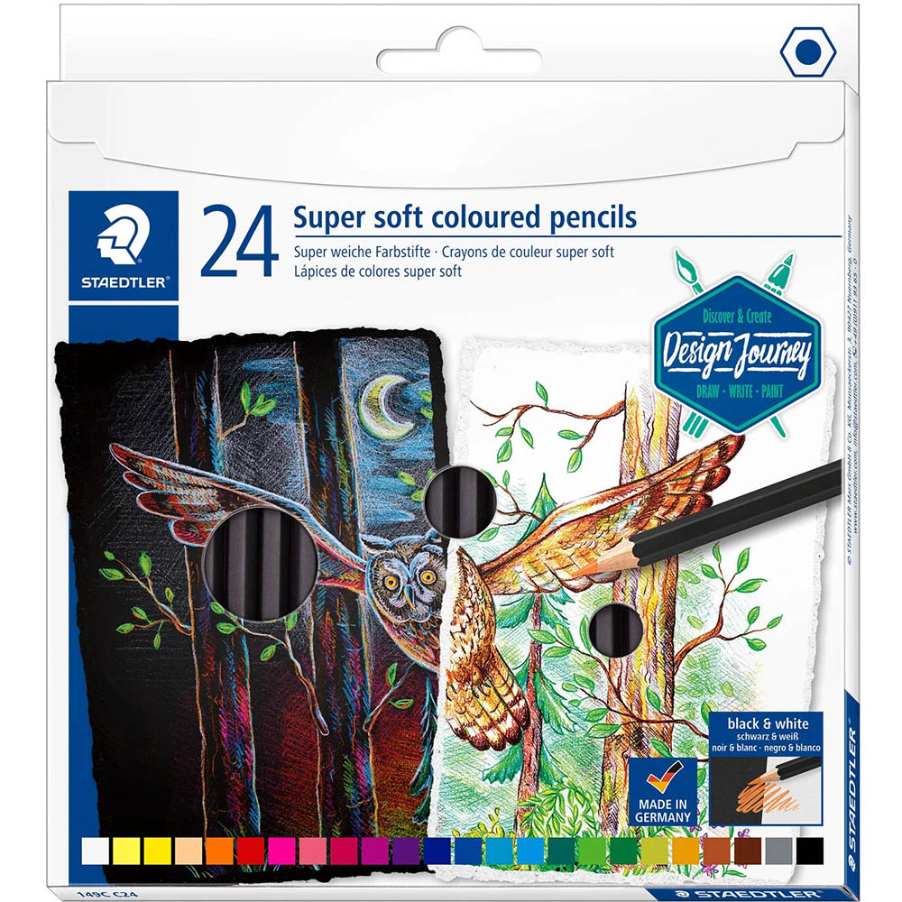 Image for STAEDTLER 149C DESIGN JOURNEY SOFT PENCILS ASSORTED PACK 24 from That Office Place PICTON