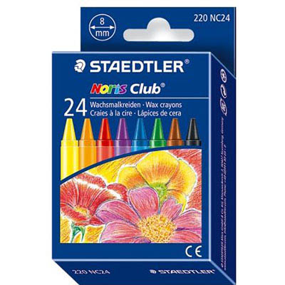 Image for STAEDTLER 220 NORIS CLUB WAX CRAYONS ASSORTED BOX 24 from Office Heaven