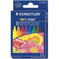 staedtler 220 noris club wax crayons assorted box 8