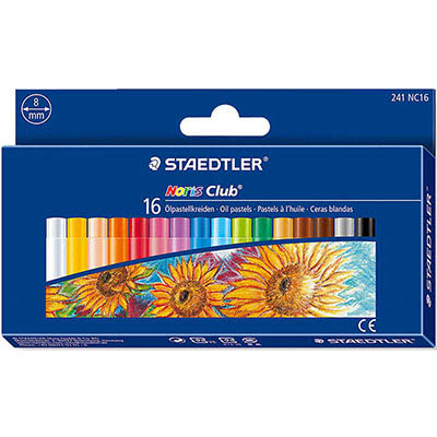 Image for STAEDTLER 241 NORIS CLUB OIL PASTELS ASSORTED BOX 16 from York Stationers