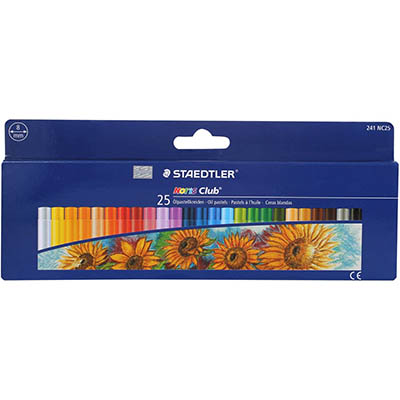 Image for STAEDTLER 241 NORIS CLUB OIL PASTELS ASSORTED BOX 24 from Olympia Office Products