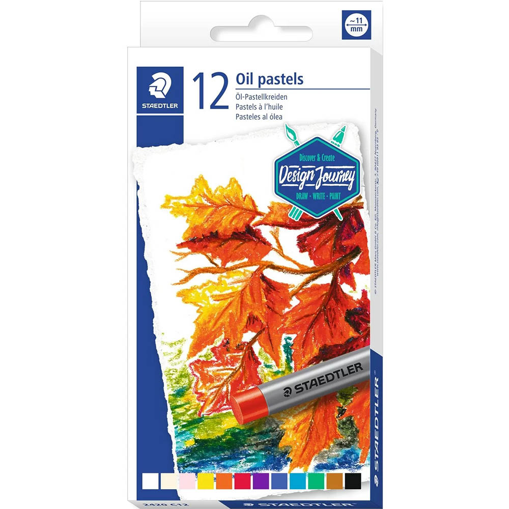 Image for STAEDTLER 2420 OIL PASTELS ASSORTED PACK 12 from Office Heaven