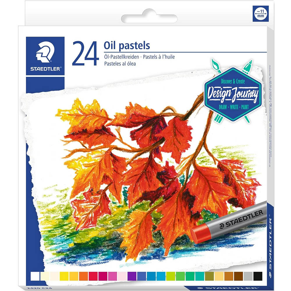 Image for STAEDTLER 2420 OIL PASTELS ASSORTED PACK 24 from That Office Place PICTON