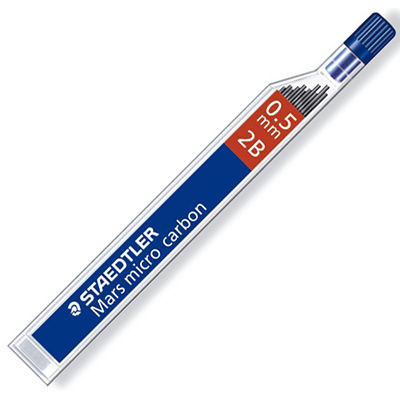 Image for STAEDTLER 250 MARS MICRO CARBON MECHANICAL PENCIL LEAD REFILL 2B 0.5MM TUBE 12 from ALLBIZ Office Supplies