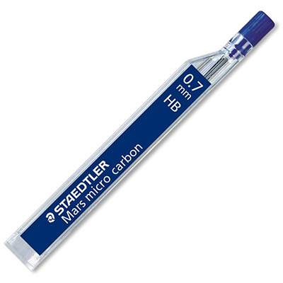 STAEDTLER 250 MARS MICRO CARBON MECHANICAL PENCIL LEAD REFILL HB 0.7MM TUBE 12 |  | 7011470