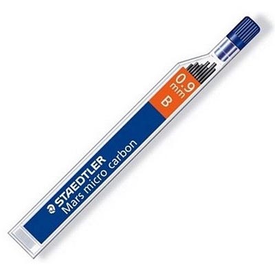 Image for STAEDTLER 250 MARS MICRO CARBON MECHANICAL PENCIL LEAD REFILL B 0.9MM TUBE 12 from York Stationers