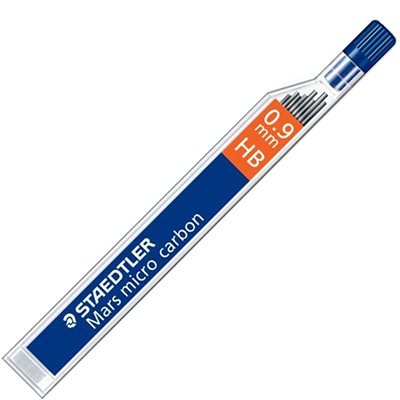 STAEDTLER 250 MARS MICRO CARBON MECHANICAL PENCIL LEAD REFILL HB 0.9MM TUBE 12 |  | 7001703