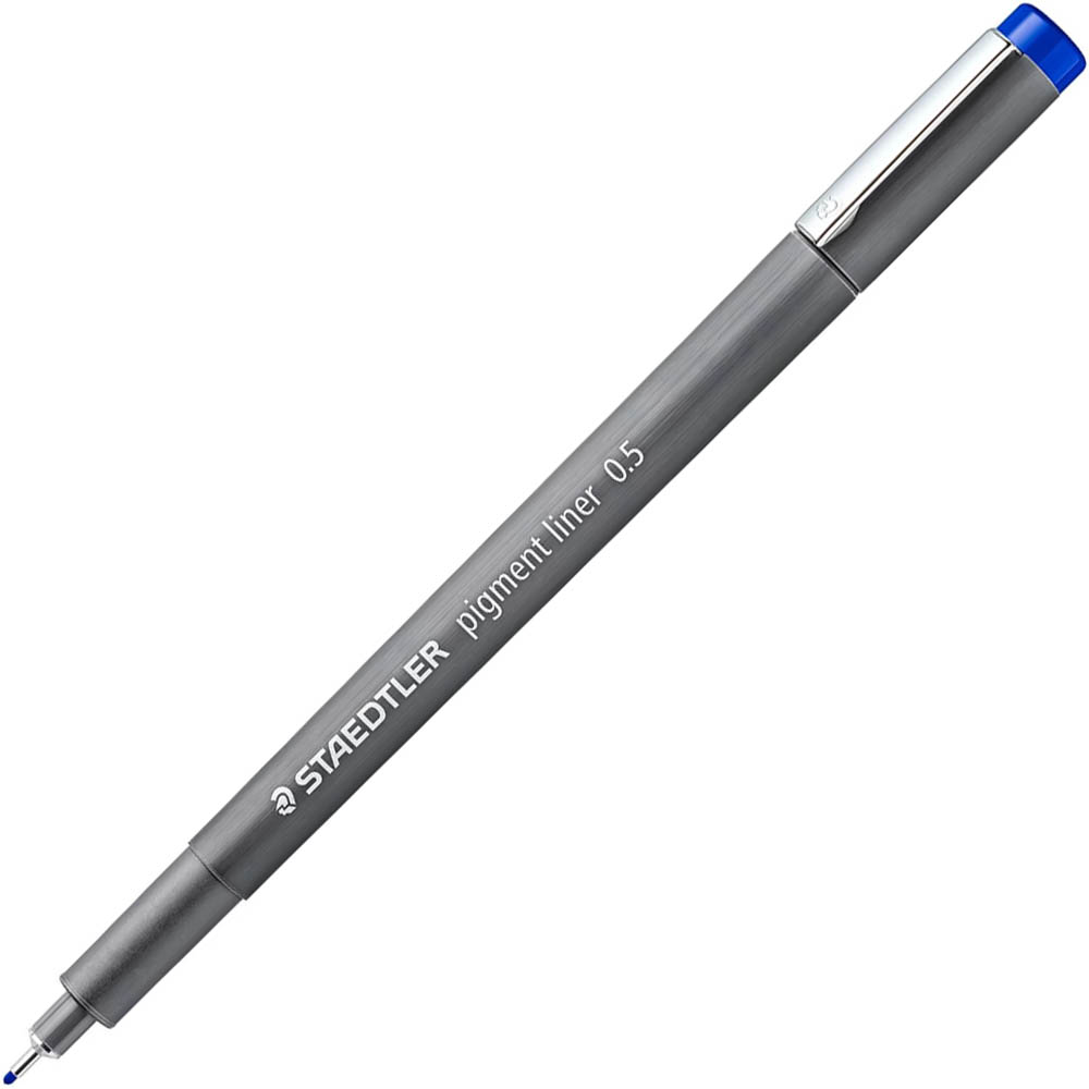 Image for STAEDTLER 308 PIGMENT LINER FINELINER 0.5MM BLUE from That Office Place PICTON