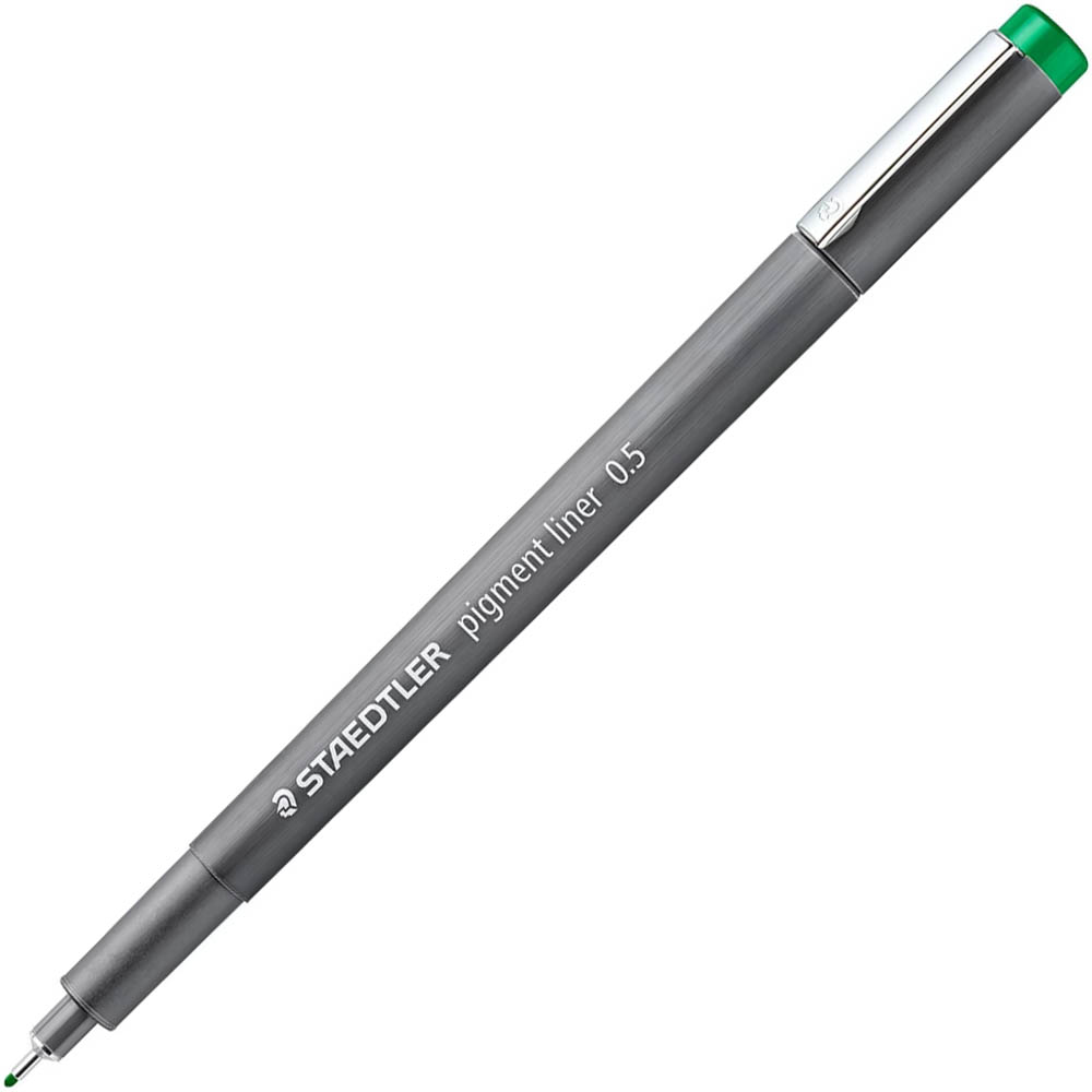 Image for STAEDTLER 308 PIGMENT LINER FINELINER 0.5MM GREEN from That Office Place PICTON