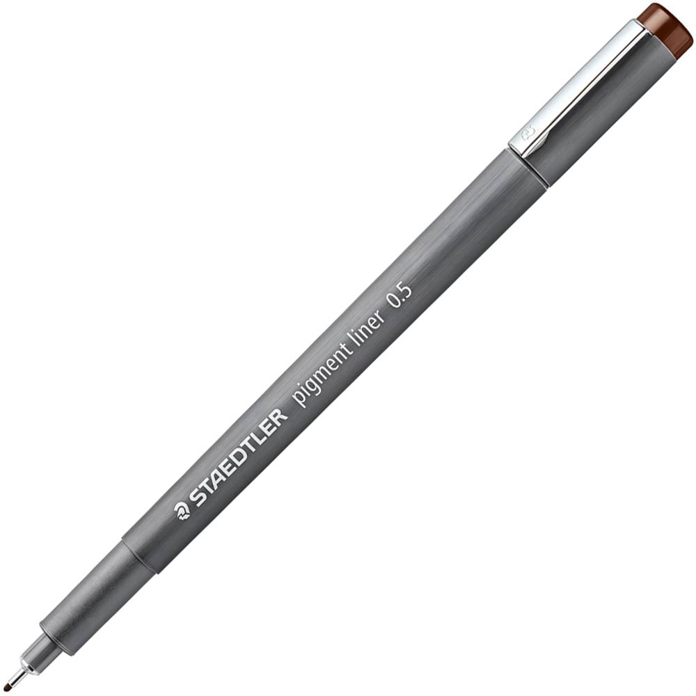 Image for STAEDTLER 308 PIGMENT LINER FINELINER 0.5MM BROWN from That Office Place PICTON