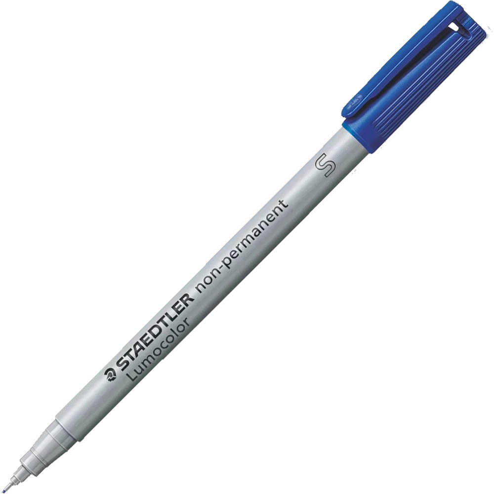 Image for STAEDTLER 311 LUMOCOLOR NON-PERMANENT MARKER BULLET SUPERFINE 0.4MM BLUE from Memo Office and Art