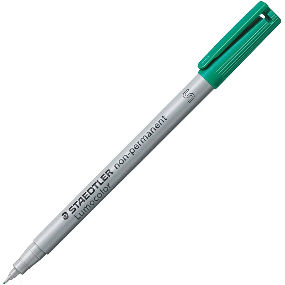 Image for STAEDTLER 311 LUMOCOLOR NON-PERMANENT MARKER BULLET SUPERFINE 0.4MM GREEN from Mitronics Corporation