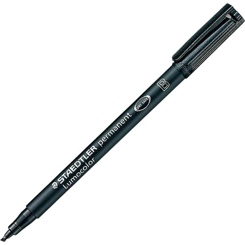Image for STAEDTLER 314 LUMOCOLOR PERMANENT MARKER CHISEL 2.5MM BLACK from That Office Place PICTON