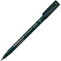 staedtler 318 lumocolor permanent marker bullet 0.6mm black