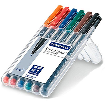 Image for STAEDTLER 318 LUMOCOLOR PERMANENT MARKER BULLET 0.6MM ASSORTED WALLET 6 from That Office Place PICTON