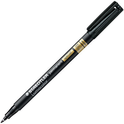 Image for STAEDTLER 319 LUMOCOLOR PERMANENT SPECIAL MARKER 0.6MM BLACK from Australian Stationery Supplies
