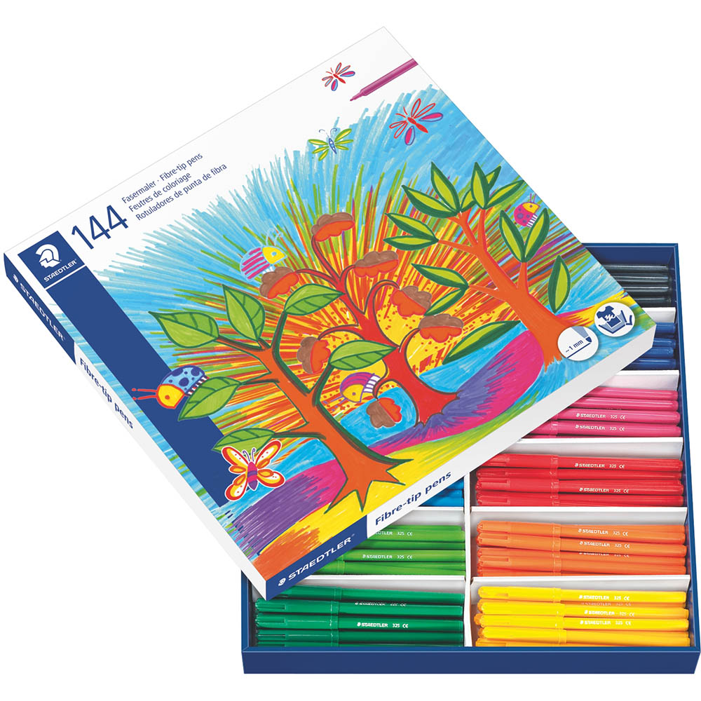 Image for STAEDTLER 325 NORIS CLUB FIBRE TIP PENS 1.0MM ASSORTED CLASSPACK 144 from Memo Office and Art