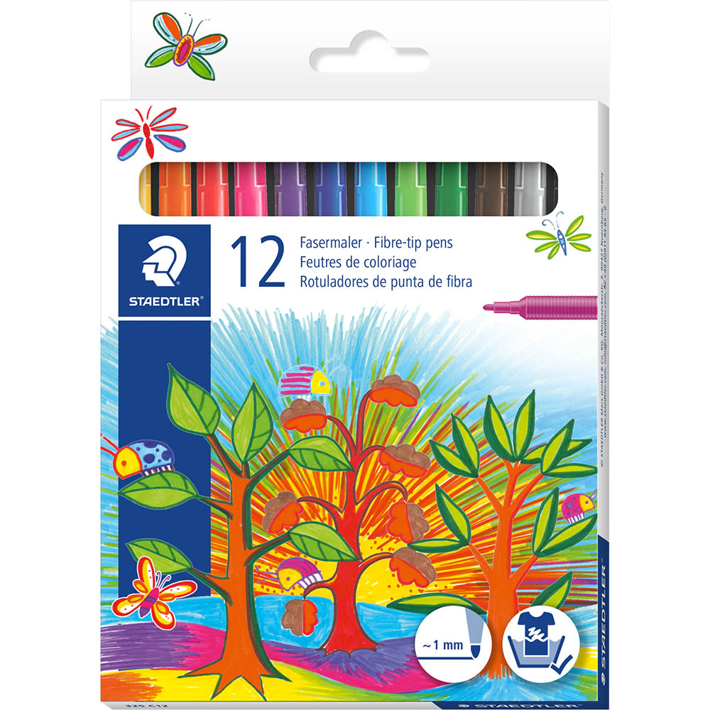 Image for STAEDTLER 325 NORIS CLUB FIBRE TIP PENS 1.0MM ASSORTED PACK 12 from BusinessWorld Computer & Stationery Warehouse