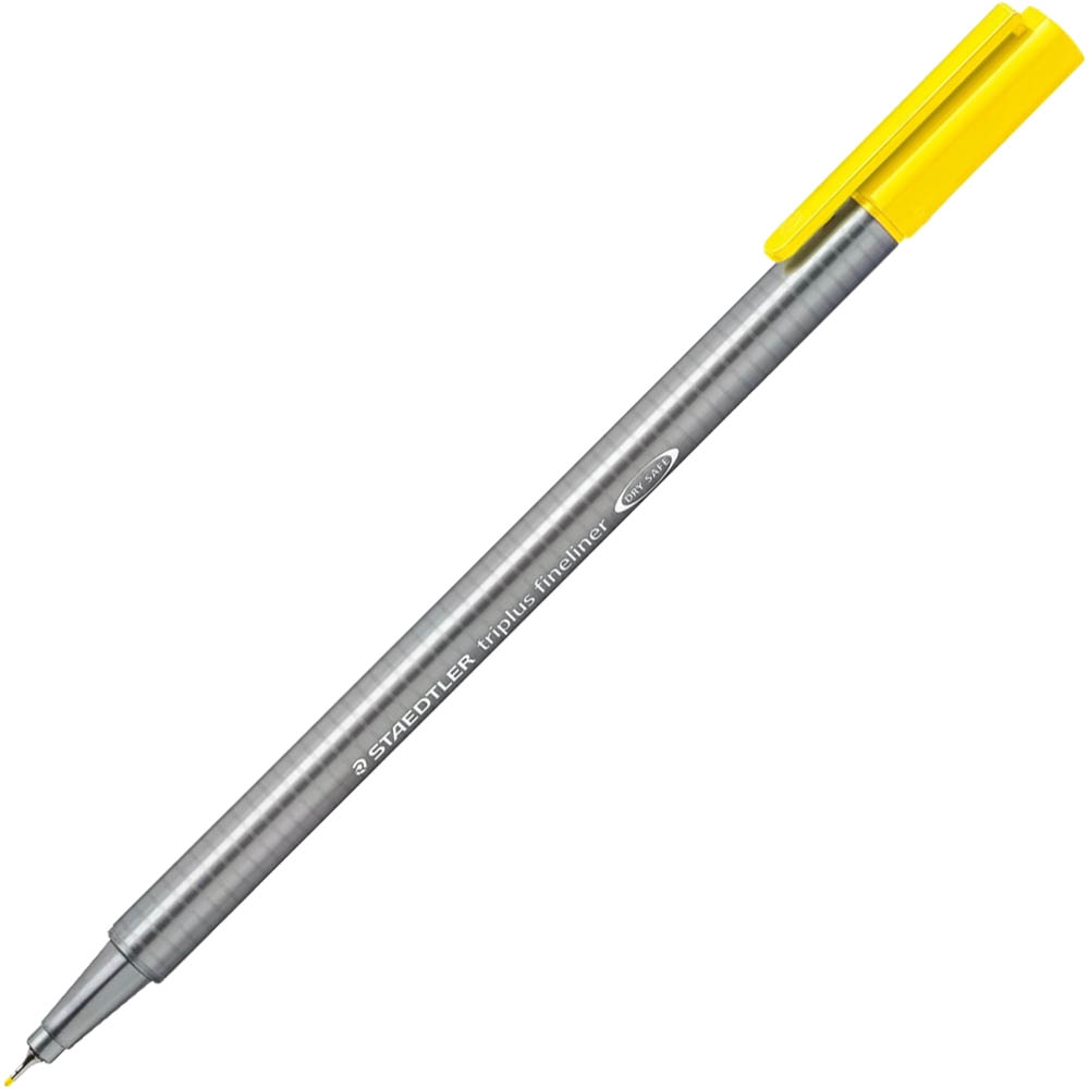 Image for STAEDTLER 334 TRIPLUS FINELINE PEN YELLOW BOX 10 from Mitronics Corporation