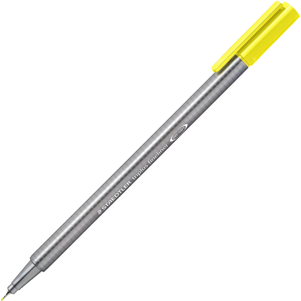 Image for STAEDTLER 334 TRIPLUS FINELINE PEN LIGHT YELLOW BOX 10 from BusinessWorld Computer & Stationery Warehouse