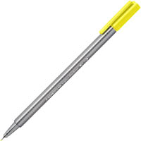staedtler 334 triplus fineline pen light yellow box 10