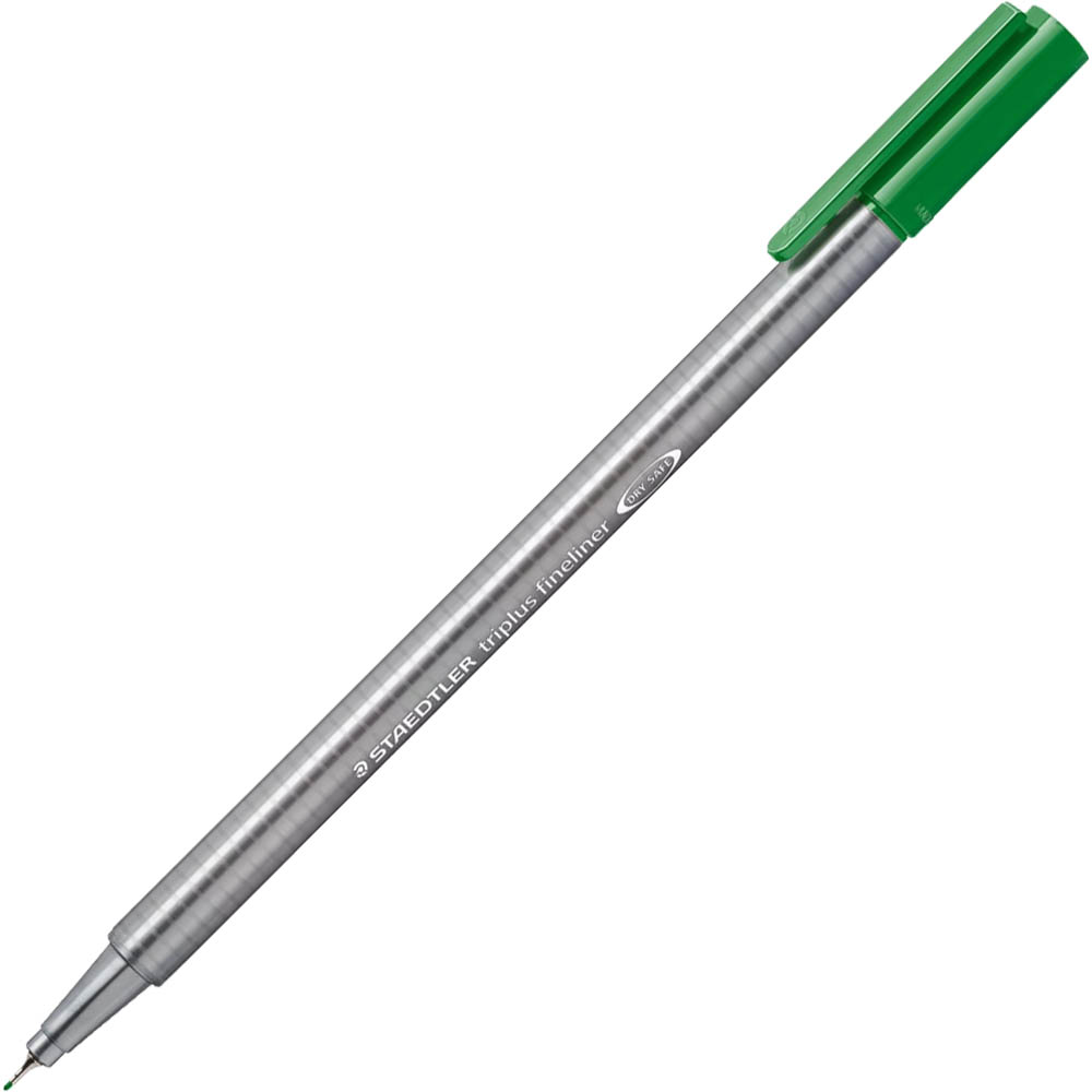 Image for STAEDTLER 334 TRIPLUS FINELINE PEN SAP GREEN BOX 10 from BusinessWorld Computer & Stationery Warehouse