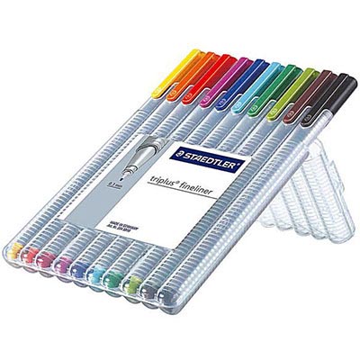 STAEDTLER 334 TRIPLUS FINELINE PEN ASSORTED PACK 10 |  | 7006039i