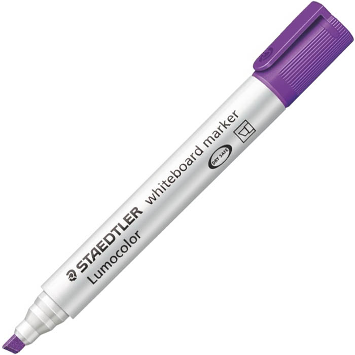 Image for STAEDTLER 341 LUMOCOLOR COMPACT WHITEBOARD MARKER BULLET VIOLET BOX 10 from Memo Office and Art