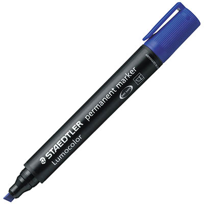 Image for STAEDTLER 350 LUMOCOLOR PERMANENT MARKER CHISEL 5.0MM BLUE from That Office Place PICTON