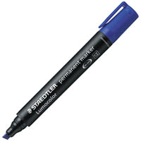staedtler 350 lumocolor permanent marker chisel 5.0mm blue
