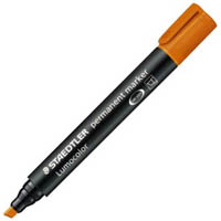 staedtler 350 lumocolor permanent marker chisel 5.0mm orange