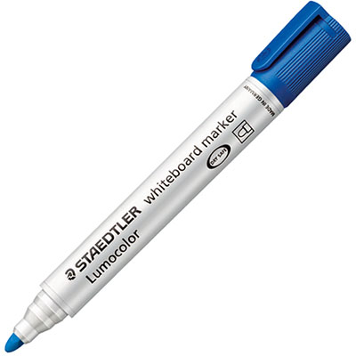 Image for STAEDTLER 351 LUMOCOLOR WHITEBOARD MARKER BULLET BLUE from That Office Place PICTON
