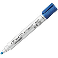 staedtler 351 lumocolor whiteboard marker bullet blue cup 19