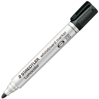 Image for STAEDTLER 351 LUMOCOLOR WHITEBOARD MARKER BULLET BLACK from Olympia Office Products